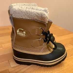 Sorel Kids Caribou Waterproof Duck Boots 9